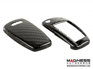 Audi R8 Key Fob Cover - Carbon Fiber - White Candy Audi R8 Key Fob Cover - Carbon Fiber - White Candy